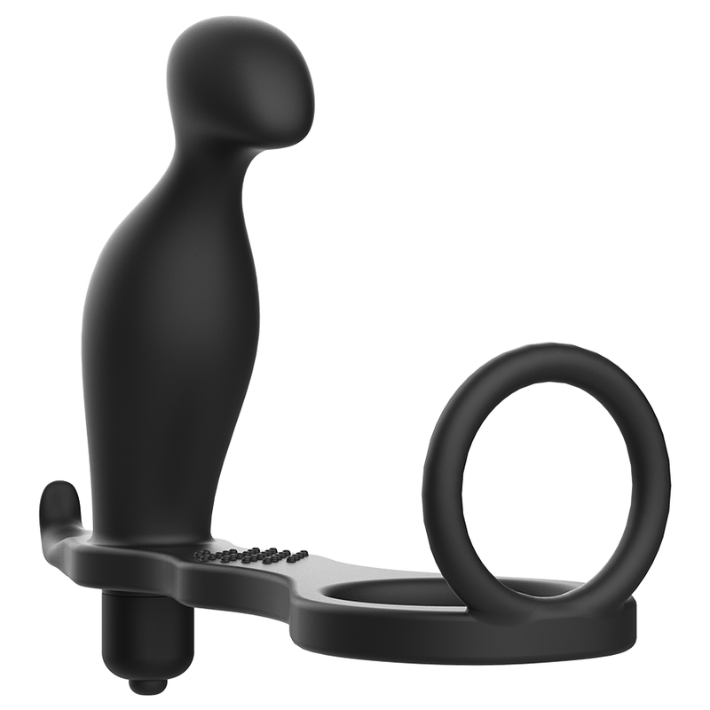 ADDICTED TOYS - PLUG ANAL CON ANILLO SILICONA NEGRO 12 CM ADDICTED TOYS