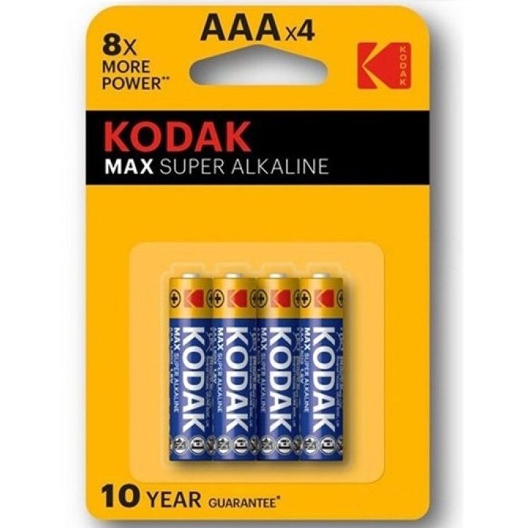 KODAK - MAX SUPER PILA ALCALINA AAA LR03 BLISTER*4 KODAK
