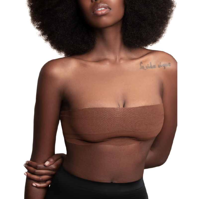 BYE-BRA - BODY CINTA 5 M X 6.5 CM + 3 PARES DE PEZONERAS MARRÓN BYE BRA - TAPES