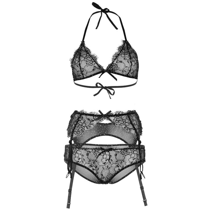 LEG AVENUE - SET DE TRES PIEZAS CON BRILLANTES M LEG AVENUE SETS