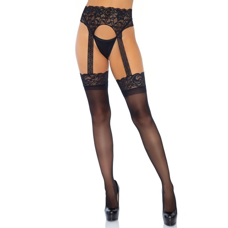 LEG AVENUE - MEDIAS CON LIGUERO OPACAS TALLA ÚNICA LEG AVENUE HOSIERY