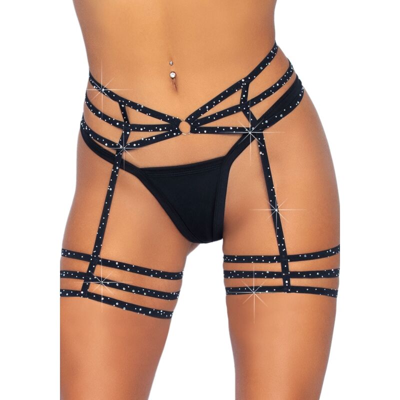 LEG AVENUE - LIGUERO CON BRILLANTES TALLA ÚNICA LEG AVENUE ACCESSORIES