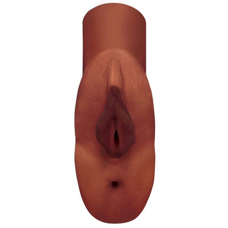 PDX PLUS - PERFECT PUSSY DOUBLE STROKER MASTURBADOR VAGINA Y ANO MARRÓN PDX PLUS+