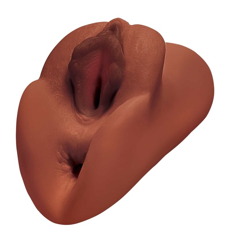 PDX PLUS - PERFECT PUSSY DOUBLE STROKER MASTURBADOR VAGINA Y ANO MARRÓN PDX PLUS+