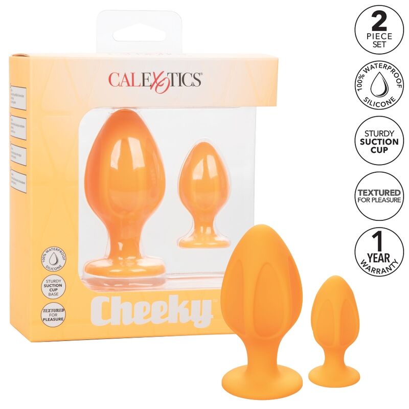 CALEXOTICS - CHEEKY PLUGS ANALES NARANJA CALEXOTICS