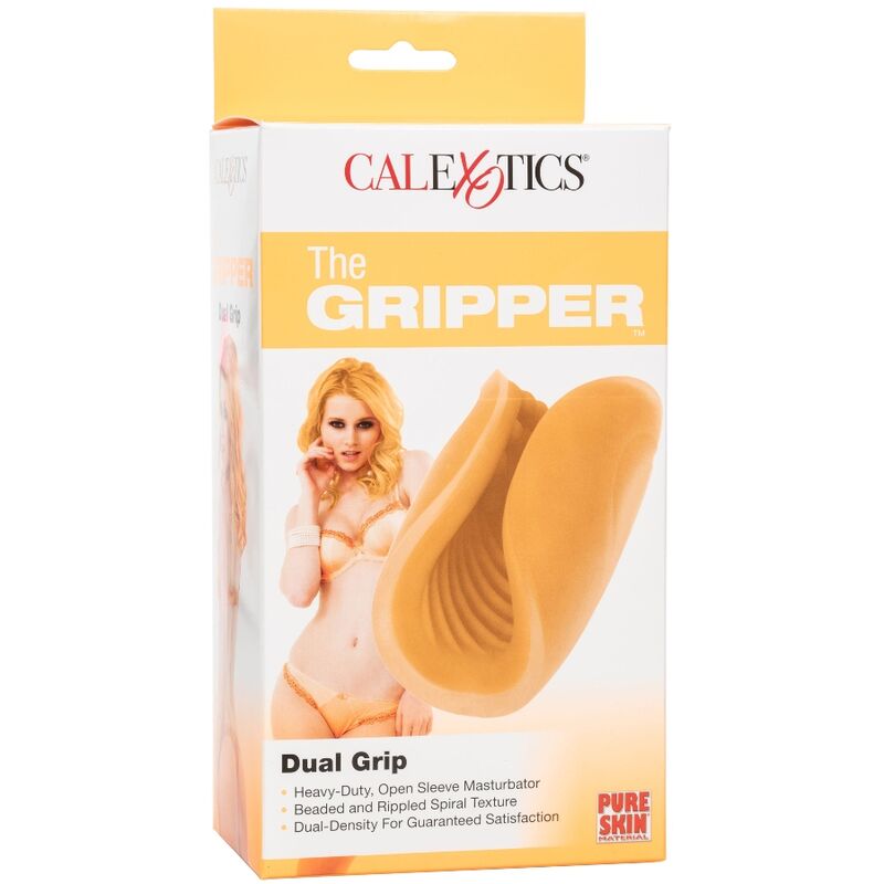 CALEXOTICS - BEADED GRIP MASTURBADOR TEXTURADO NARANJA CALEXOTICS