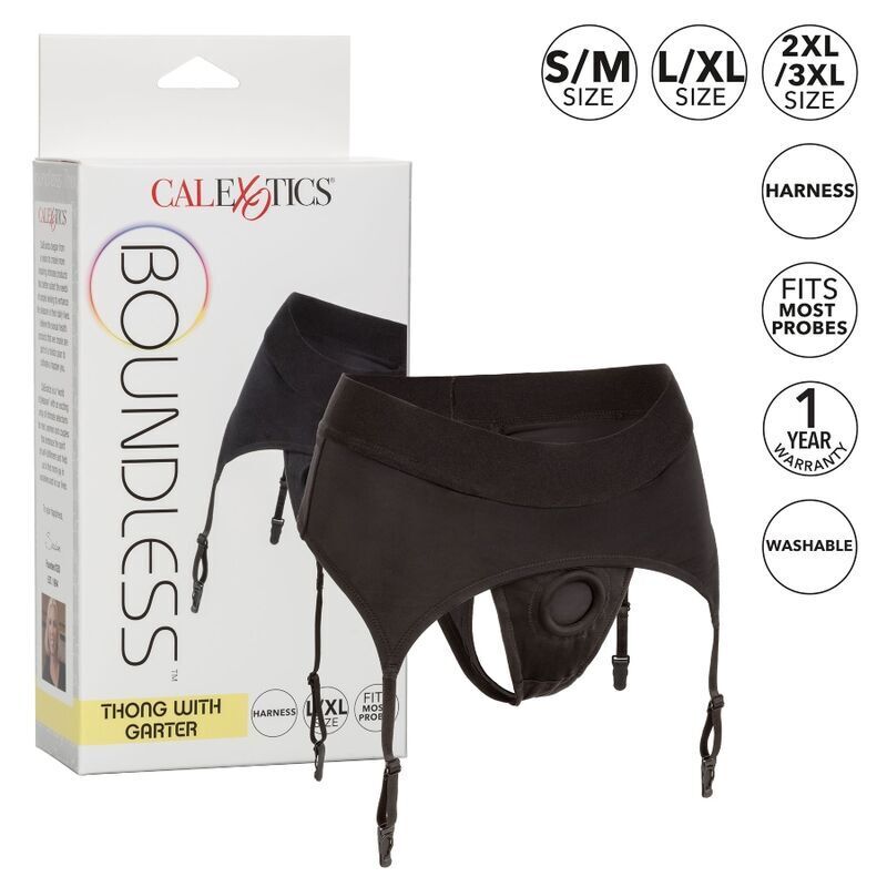 CALEXOTICS - BOUNDLESS ARNÉS TANGA CON LIGUERO S/M CALEXOTICS