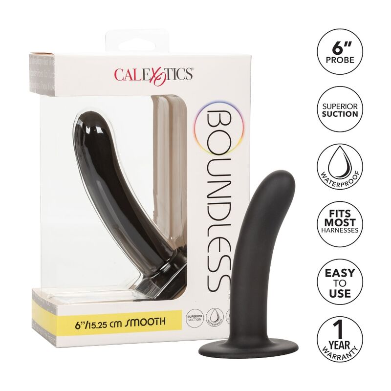 CALEXOTICS - BOUNDLESS DILDO LISO 15.25 CM COMPATIBLE CON ARNÉS CALEXOTICS
