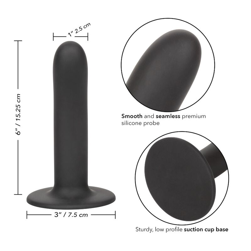 CALEXOTICS - BOUNDLESS DILDO LISO 15.25 CM COMPATIBLE CON ARNÉS CALEXOTICS