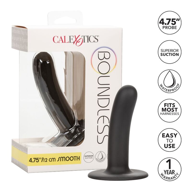 CALEXOTICS - BOUNDLESS DILDO LISO 12 CM COMPATIBLE CON ARNÉS CALEXOTICS