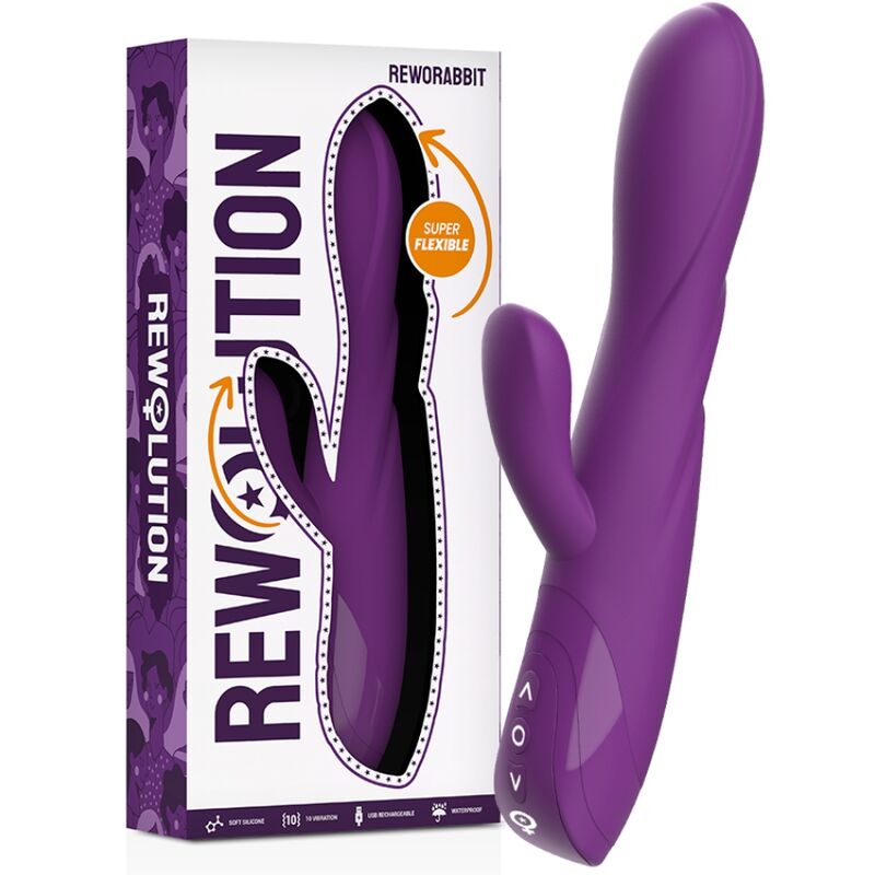 REWOLUTION - REWORABBIT VIBRADOR FLEXIBLE CON RABBIT REWOLUTION