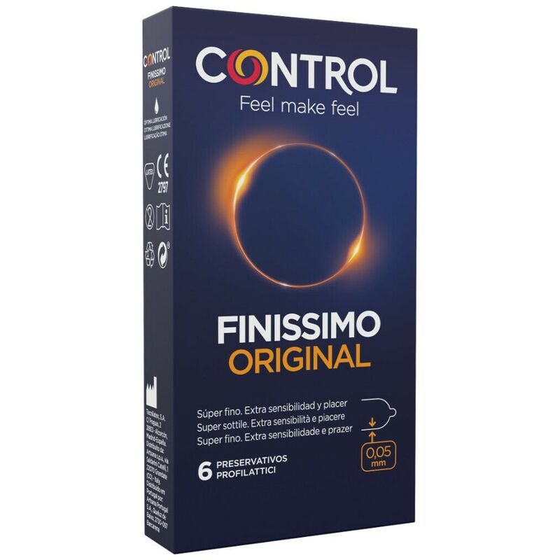 CONTROL - FINISSIMO ORIGINAL 6 UNIDADES CONTROL CONDOMS