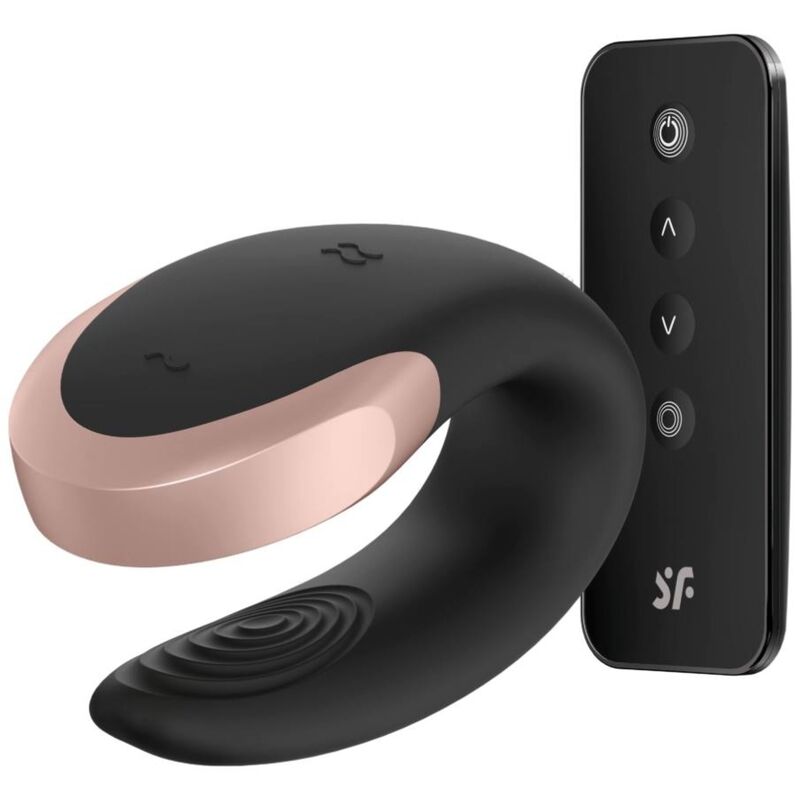 SATISFYER - APP DOUBLE LOVE VIBRADOR PAREJAS LUXURY NEGRO SATISFYER PARTNER