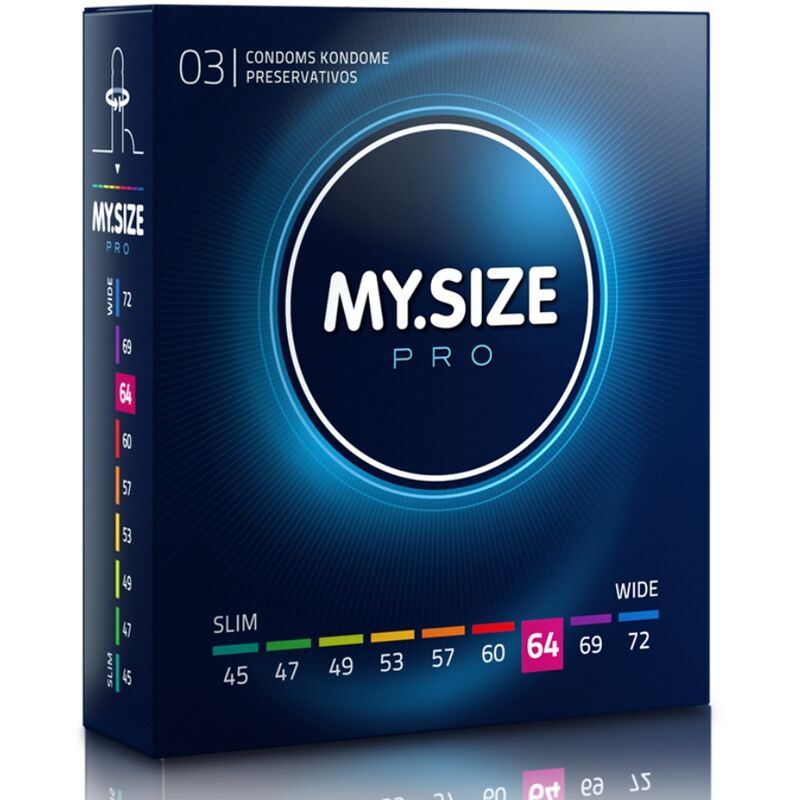 MY SIZE - PRO PRESERVATIVOS 64 MM 3 UNIDADES MY SIZE PRO