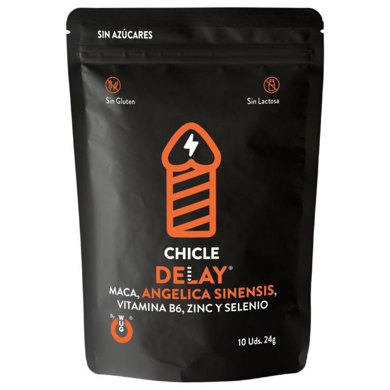 WUG SEX SENSE - DELAY CHICLE RETARDANTE EYACULACION 10 UNIDADES WUG SEX SENSE