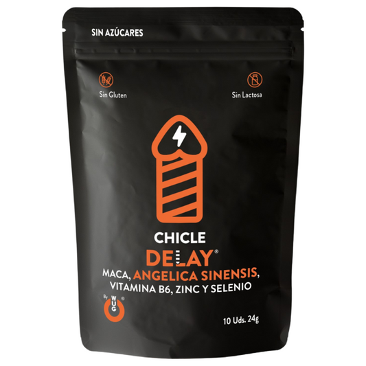 WUG SEX SENSE - DELAY CHICLE RETARDANTE EYACULACION 10 UNIDADES WUG SEX SENSE