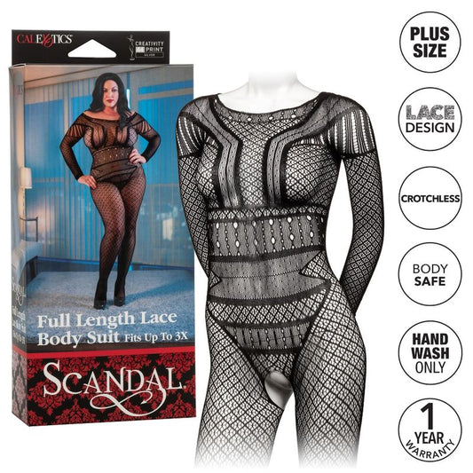 CALEXOTICS - LACE BODY SUIT TALLA PLUS CALEXOTICS