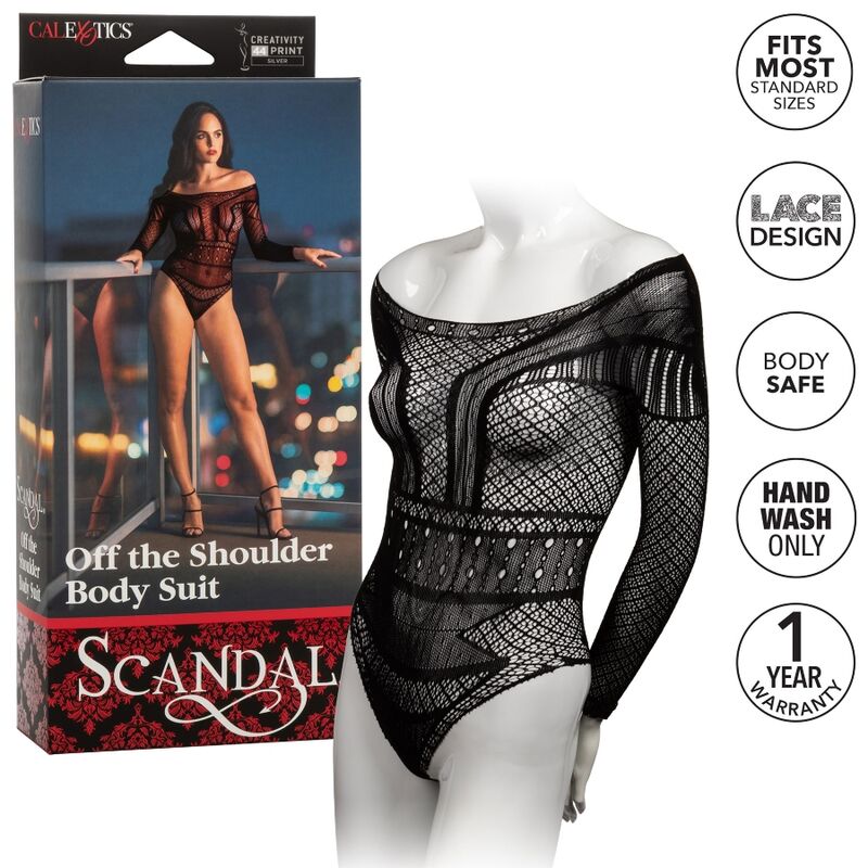 CALEXOTICS - SCANDAL TEDDY ONE SIZE CALEXOTICS