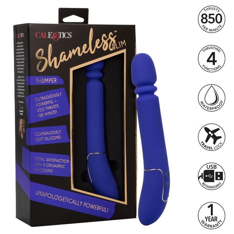 CALEXOTICS - SHAMELESS SLIM THUMPER MASAJEADOR AZUL CALEXOTICS