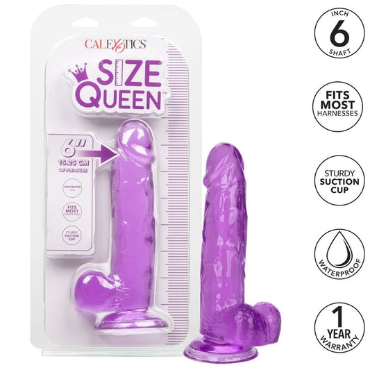 CALEXOTICS - SIZE QUEEN DILDO LILA 15.3 CM CALEXOTICS