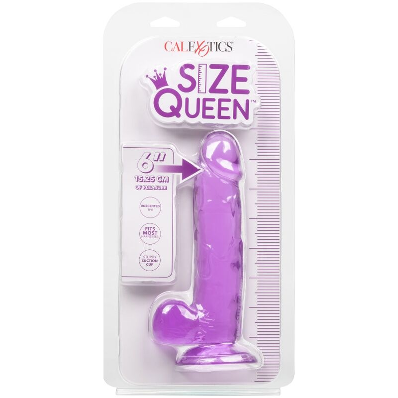 CALEXOTICS - SIZE QUEEN DILDO LILA 15.3 CM CALEXOTICS