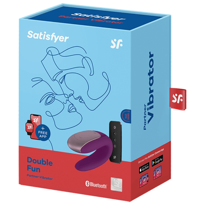 SATISFYER - DOUBLE FUN PARTNER VIBRADOR LILA SATISFYER CONNECT