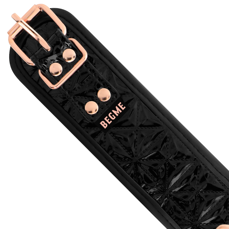 BEGME - BLACK EDITION COLLAR CUERO VEGANO CON FORRO DE NEOPRENO BEGME BLACK EDITION