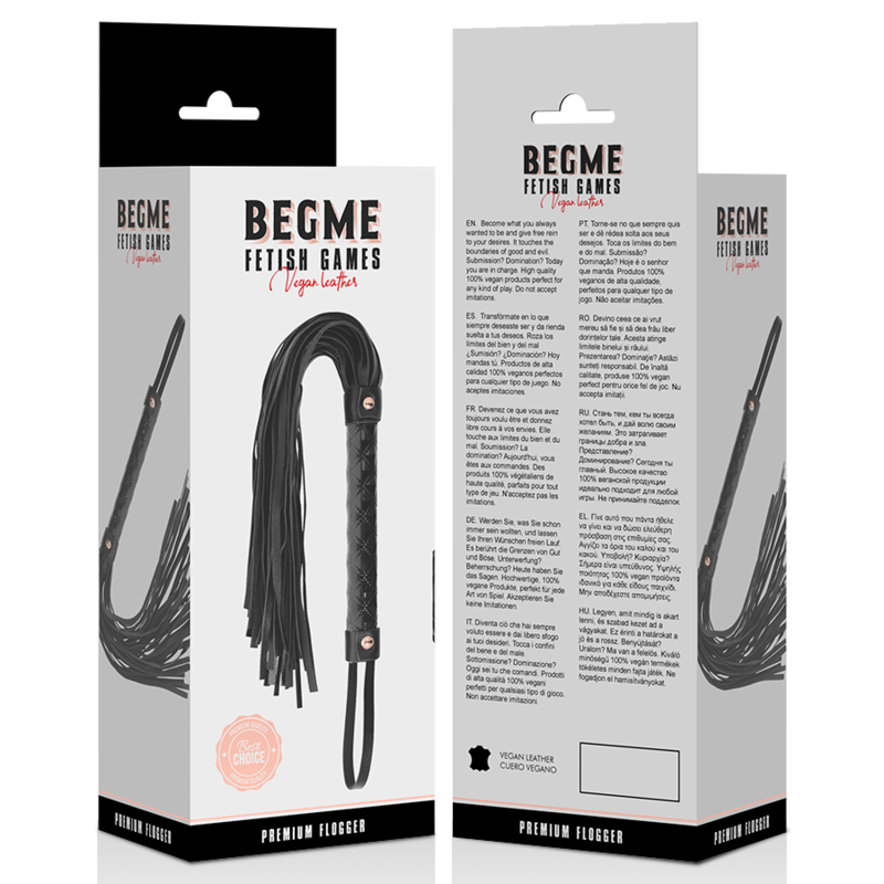 BEGME - BLACK EDITION LÁTIGO CUERO VEGANO BEGME BLACK EDITION