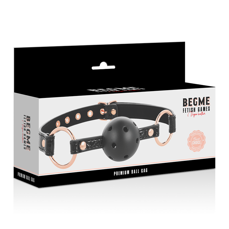 BEGME - BLACK EDITION MORDAZA CUERO VEGANO BEGME BLACK EDITION