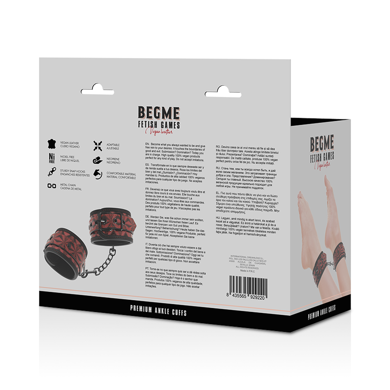 BEGME - RED EDITION ESPOSAS PARA TOBILLOS CON FORRO DE NEOPRENO BEGME RED EDITION