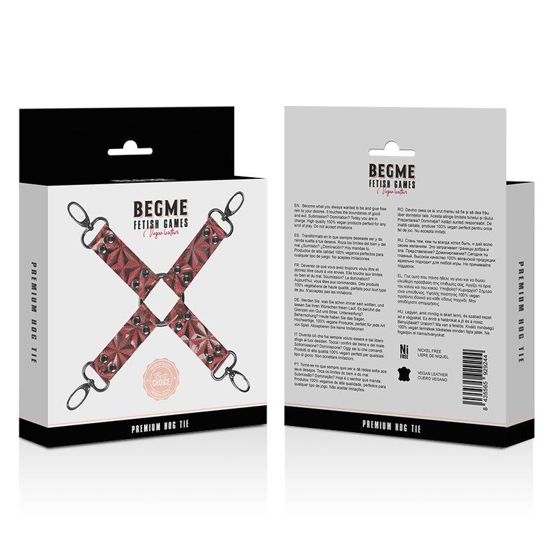 BEGME - RED EDITION HOG TIE CUERO VEGANO BEGME RED EDITION