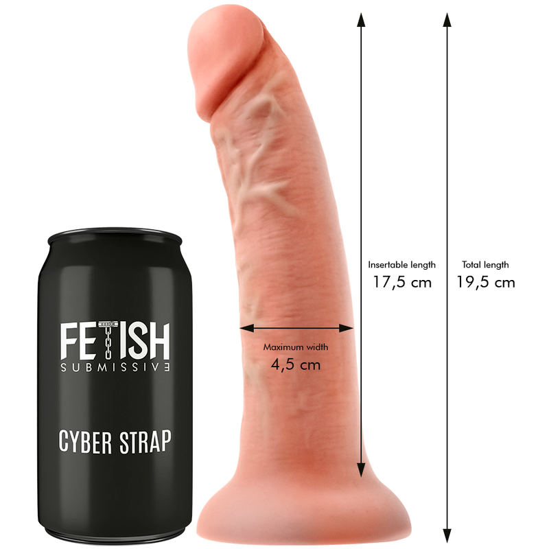 FETISH SUBMISSIVE CYBER STRAP - ARNÉS CON DILDO CONTROL REMOTO TECNOLOGÍA WATCHME M FETISH SUBMISSIVE CYBER STRAP