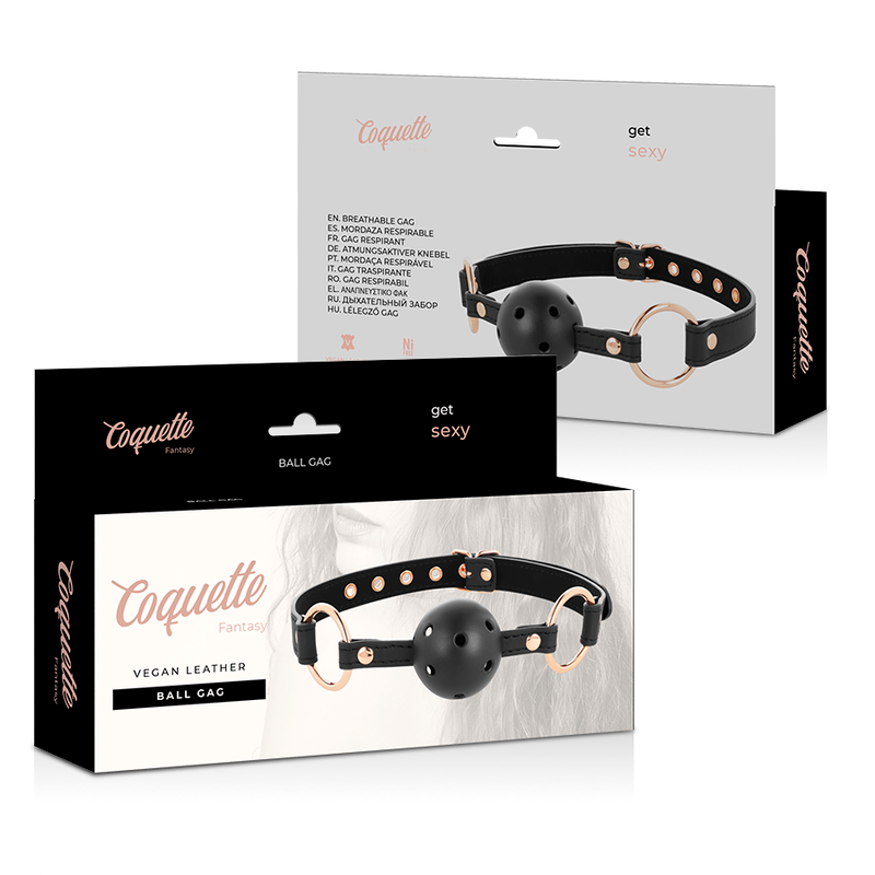 COQUETTE CHIC DESIRE - FANTASY MORDAZA TRANSPIRABLE CUERO VEGANO COQUETTE FANTASY