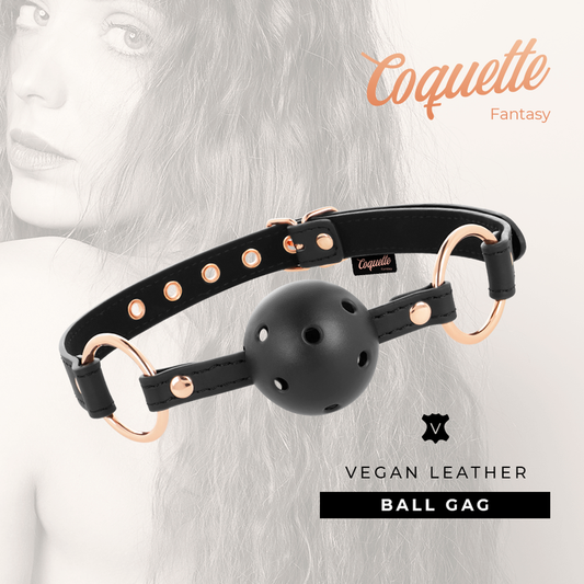 COQUETTE CHIC DESIRE - FANTASY MORDAZA TRANSPIRABLE CUERO VEGANO COQUETTE FANTASY