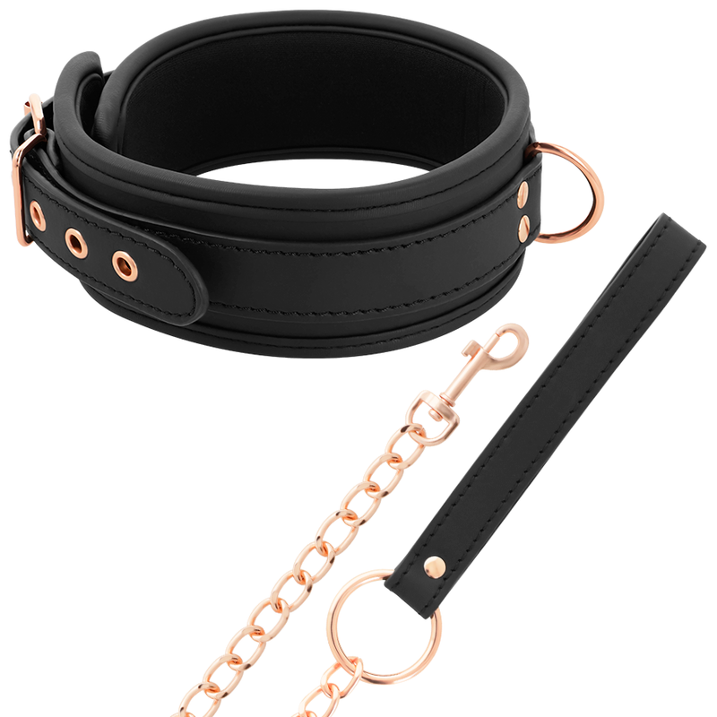 COQUETTE CHIC DESIRE - FANTASY COLLAR CUERO VEGANO CON CORREA Y FORRO DE NEOPRENO COQUETTE FANTASY