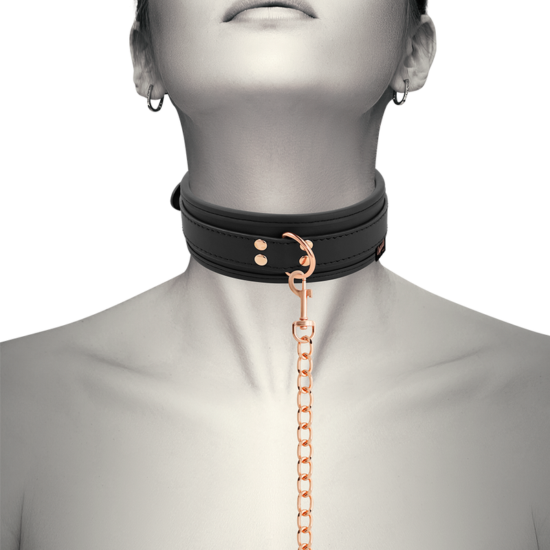 COQUETTE CHIC DESIRE - FANTASY COLLAR CUERO VEGANO CON CORREA Y FORRO DE NEOPRENO COQUETTE FANTASY
