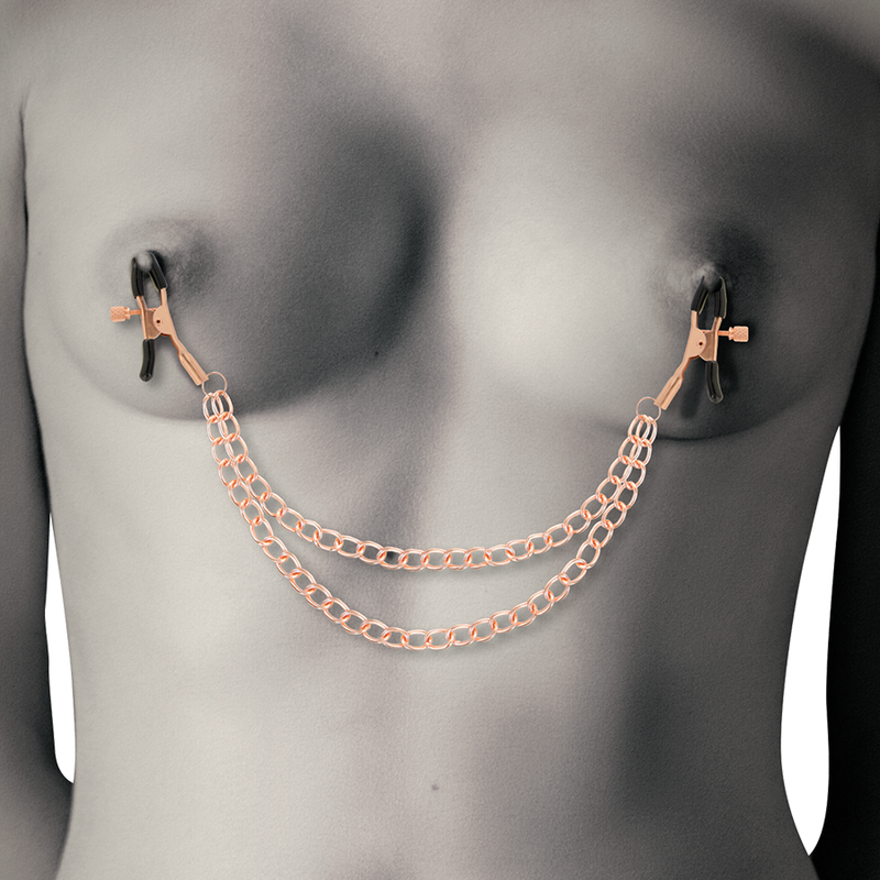 COQUETTE CHIC DESIRE - FANTASY PINZAS METALICAS PEZONES CON CADENA COQUETTE FANTASY