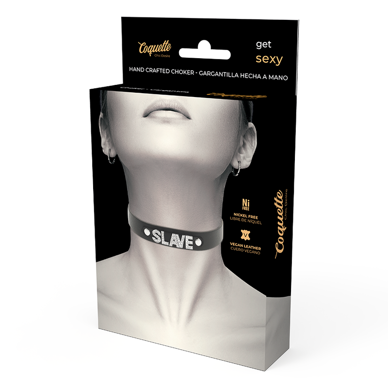 COQUETTE CHIC DESIRE - CHOKER CUERO VEGANO SLAVE COQUETTE ACCESSORIES