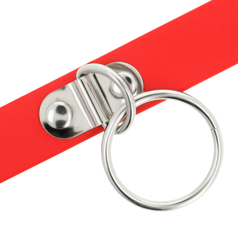 COQUETTE CHIC DESIRE - COLLAR CUERO VEGANO ROJO ACCESORIO WOMAN FETISH COQUETTE ACCESSORIES