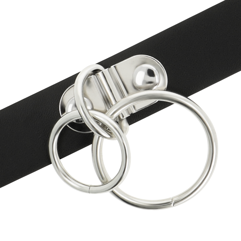 COQUETTE CHIC DESIRE - CHOKER CUERO VEGANO DOBLE ANILLA COQUETTE ACCESSORIES