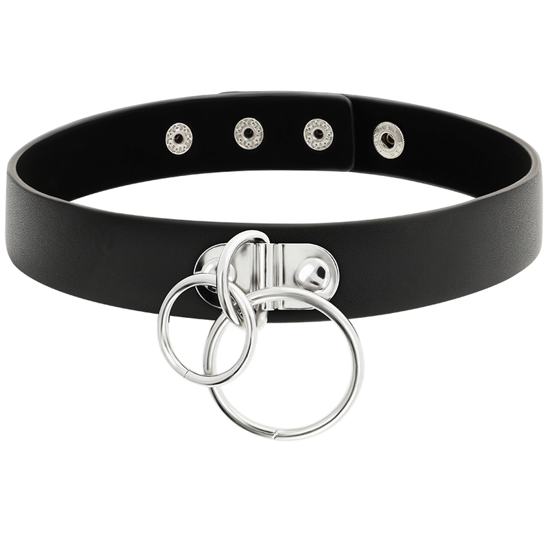 COQUETTE CHIC DESIRE - CHOKER CUERO VEGANO DOBLE ANILLA COQUETTE ACCESSORIES