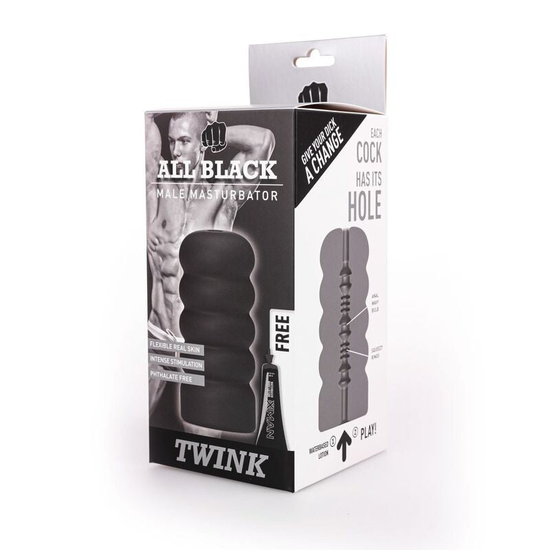 ALL BLACK - MASTURBADOR TWINK ALL BLACK
