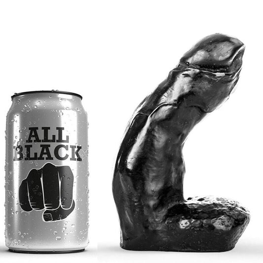 ALL BLACK - DILDO REALISTICO 15 CM ALL BLACK