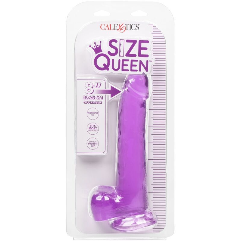 CALEXOTICS - SIZE QUEEN DILDO LILA 20.3 CM CALEXOTICS