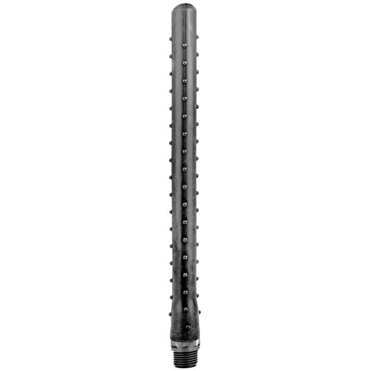 ALL BLACK - RIDGED DUCHA ANAL SILICONA 27 CM ALL BLACK