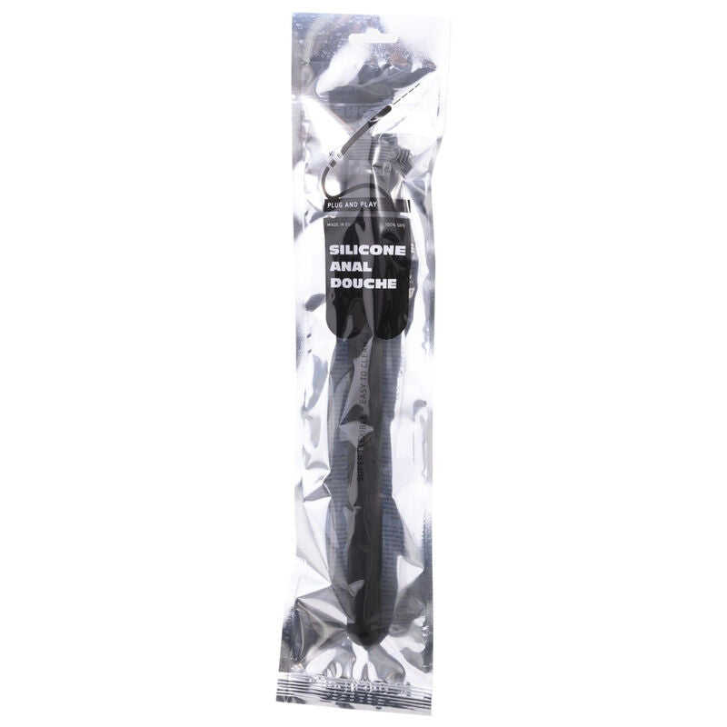 ALL BLACK - RIDGED DUCHA ANAL SILICONA 27 CM ALL BLACK
