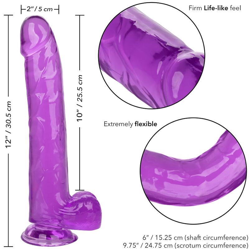 CALEXOTICS - SIZE QUEEN DILDO LILA 25.5 CM CALEXOTICS