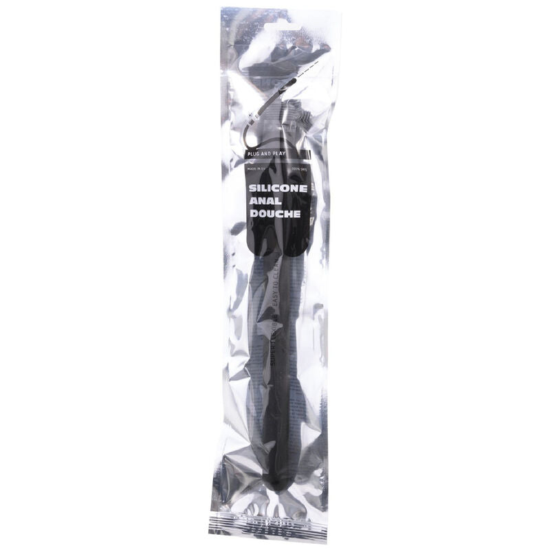 ALL BLACK - MEGA RIPPLE DUCHA ANAL SILICONA 28.5 CM ALL BLACK