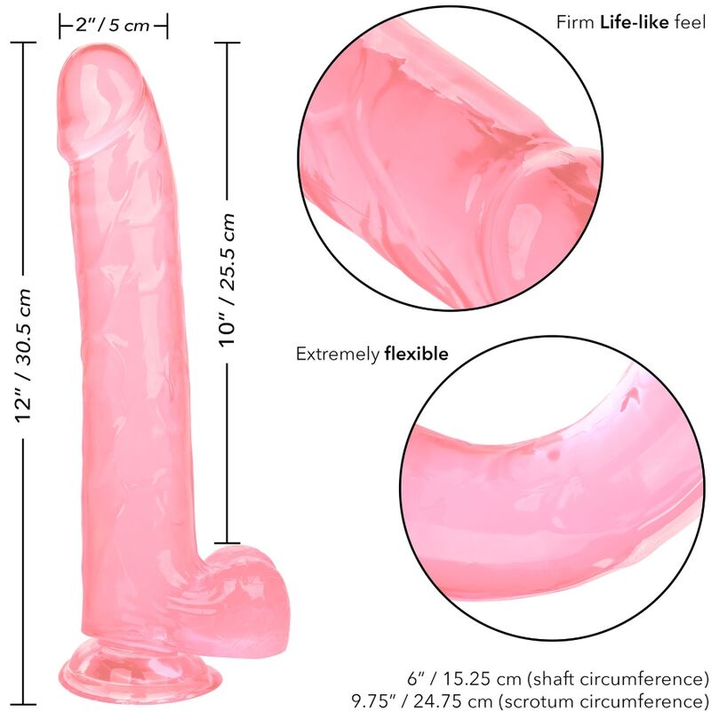 CALEXOTICS - SIZE QUEEN DILDO ROSA 25.5 CM CALEXOTICS