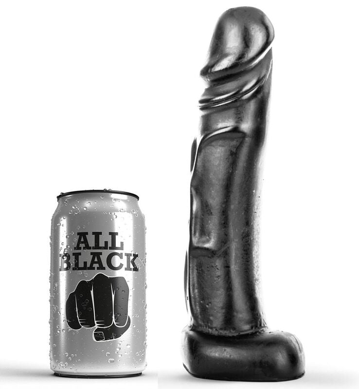 ALL BLACK - DILDO 22 CM ALL BLACK